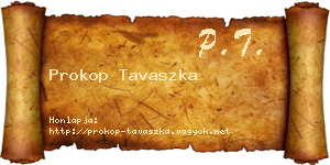 Prokop Tavaszka névjegykártya